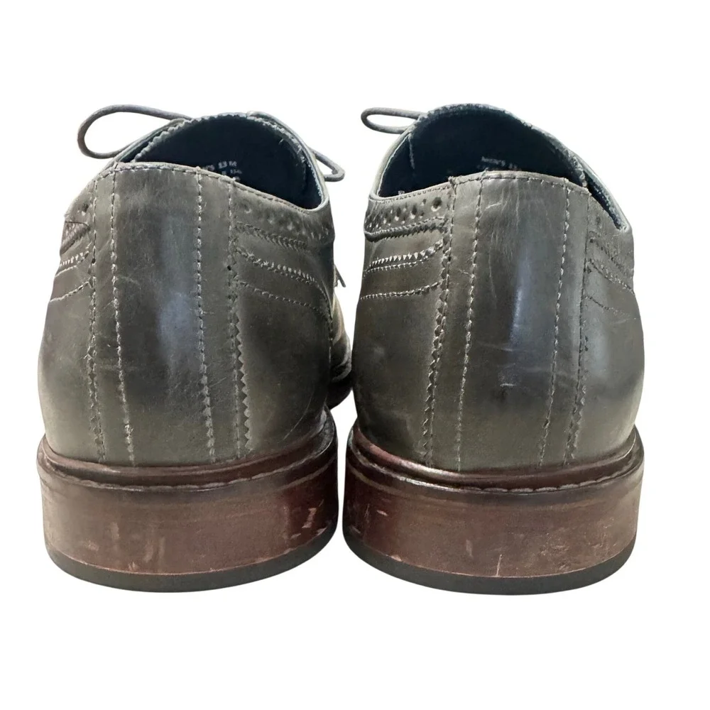 Cole Haan Men's Oxford Shoes 13 M Driftwood Gray Leather Cap‎ Toe C25400 Good